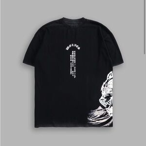 SHINIGAMI "SIDE BY SIDE" OVERSIZED TEE IN BLACK